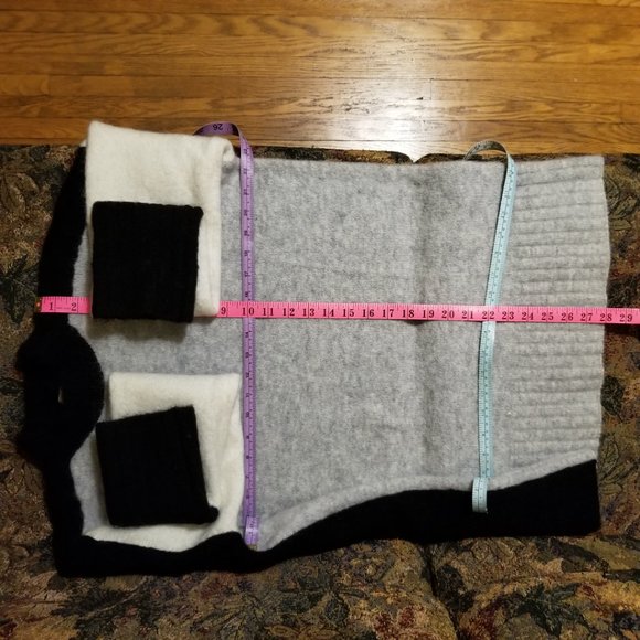 Colour block contrast, long sweater, oversize M, L, H&M, mohair, wool, nylon - Picture 7 of 11